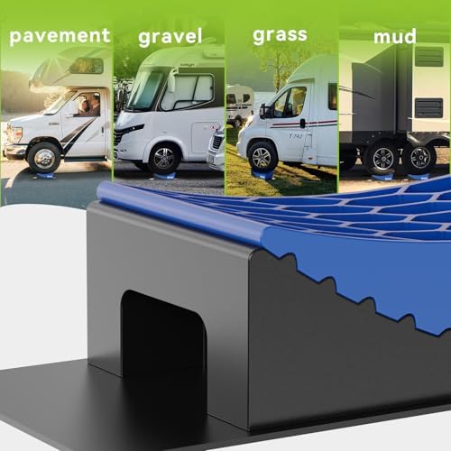 RVMATE Camper Levelers 8-Piece Kit RV Leveling Blocks Camper Wheel Chocks - Image 5