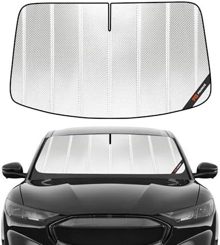 Pigenius Windshield Sun Shade for Ford Mustang Mach-E 2021-2025. Full Coverage by Pigenius