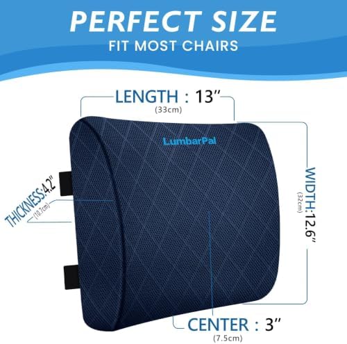 Lumbar Support Pillow for Office Chair, Back Support, Memory Foam - Image 2