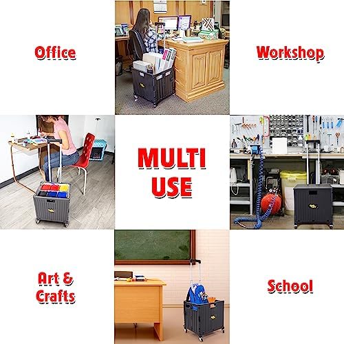 dbest Products Quik Cart Stair Climber Collapsible Rolling Crate - Image 6
