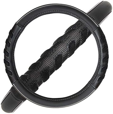 Flying Banner car Steering Wheel Cover Faux Leather Massage Universal fit 3D - Image 5