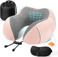 CloudBliss Neck Pillow for Airplanes, Memory Foam Travel Pillow by CloudBliss