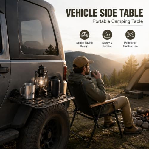 Magnetic Vehicle Side Table, Foldable Camping Platform Compatible - Image 5