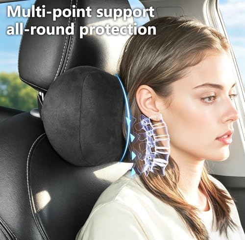 Car Neck Pillow Seat Ergonomic Design Memory Foam, 1 Pack - Image 2