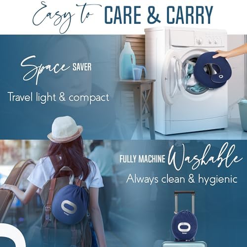 BCOZZY Organic Cotton Travel Neck Pillow - Image 6