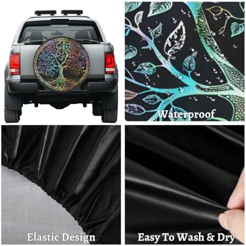 Tree of Life Spare Tire Cover Dust-Proof Spare Wheel Covers - Image 4