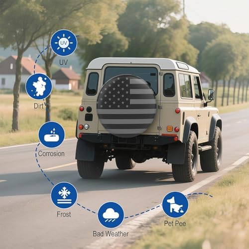 Waterproof Leather Spare Tire Cover - Image 6