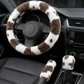 Fluffy Steering Wheel Cover 3PCS Set – Plush Fuzzy Fur Steering Wheel Cover by Unknown