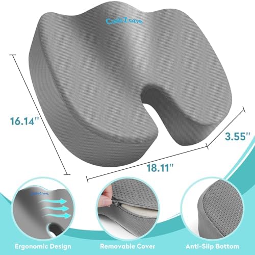 Gel Seat Cushion, Cooling Memory Foam Cushion - Image 3