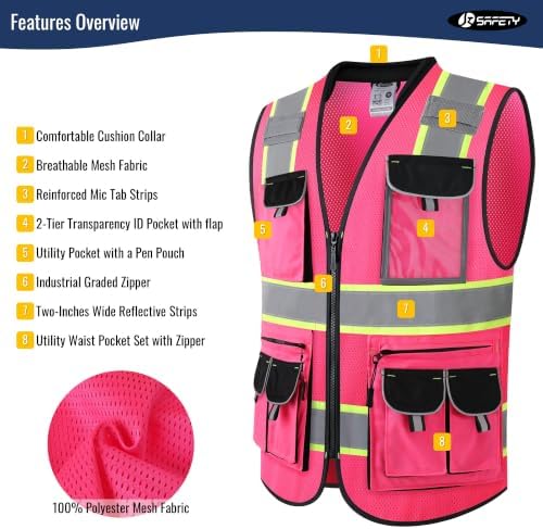 JKSafety Reflective Safety Vest - Image 3