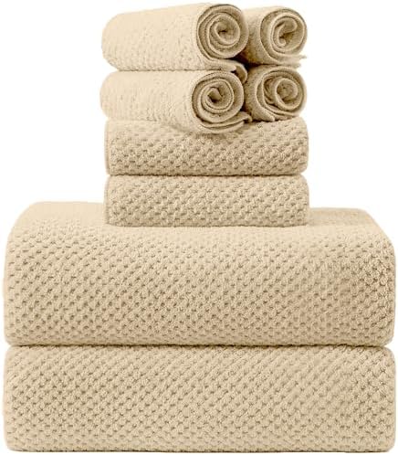 8-Piece Bath Towel Set, 2 Extra Large Bath Towel Sheets, 2 Hand Towels and 4 by Smuge