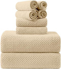 8-Piece Bath Towel Set, 2 Extra Large Bath Towel Sheets, 2 Hand Towels and 4 by Smuge