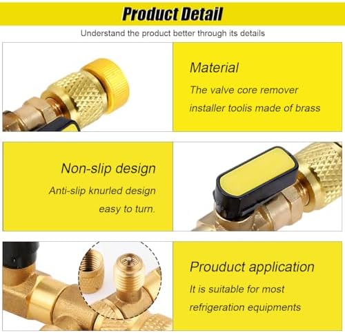 ZIMISI Valve Core Remover Installer Tool, Schrader Valve Removal Tool - Image 3