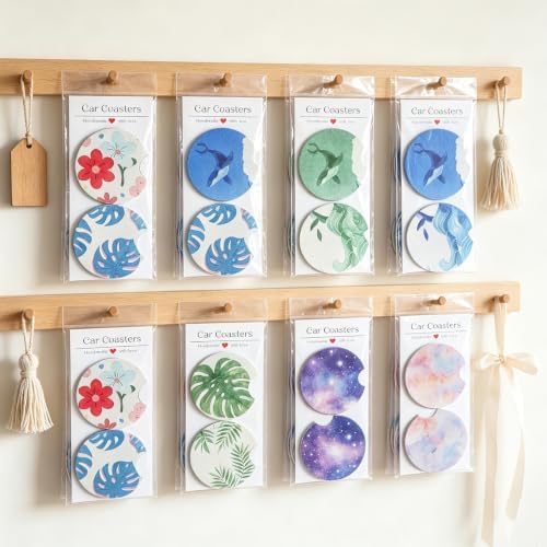 Vcekract 100 PCS Sublimation Blanks Car Coasters Packaging - Image 5