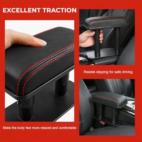 Car Armrest Pad, Ergonomic Adjustable Auto Arm Rest Cushion Elbow Support - Image 5