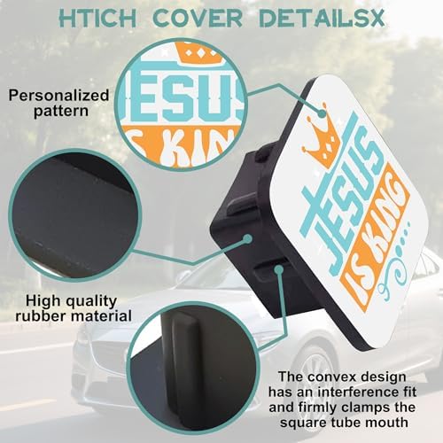 Trailer Hitch Cover, Jesus Christ Tow Hitch Cover - Image 4