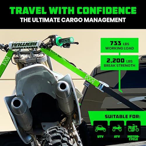 Rhino USA Motorcycle Tie Down Straps - Image 4