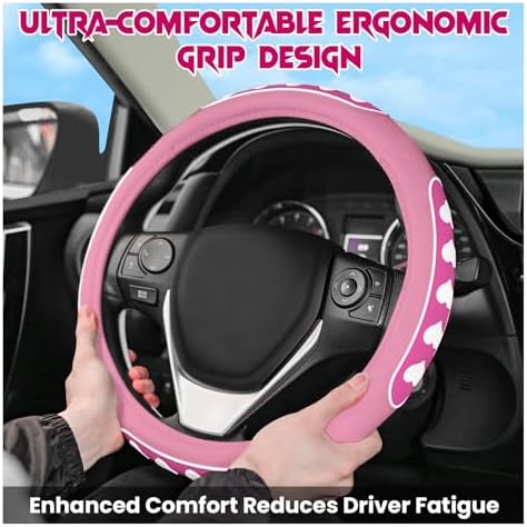 Ventilated Heart-Shaped Steering Wheel Cover - Image 3