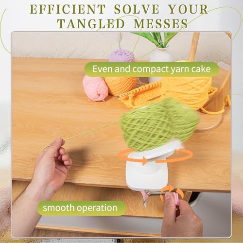SPEENSUN 3.5 OZ Yarn Ball Winder, Low Noise Spinner - Image 2