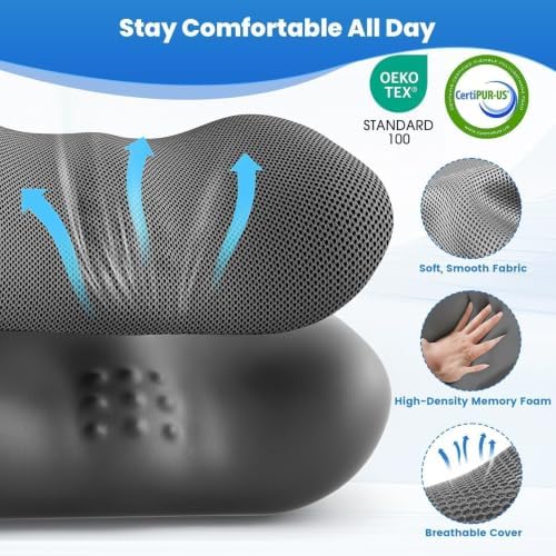Lumbar Support Pillow, Memory Foam Back Cushion - Image 5