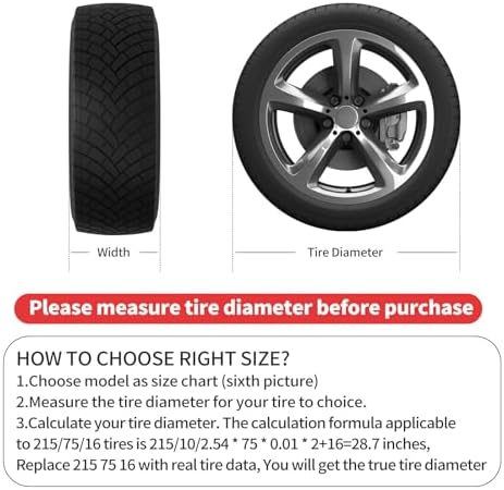 Tire Covers 4 Pack, Tough Tire Wheel Protector - Image 7