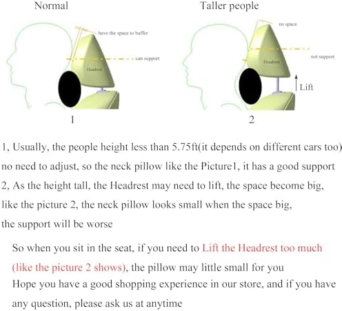2 Packs Car Neck Pillows, Dual-Side PU Leather Car Headrest - Image 4