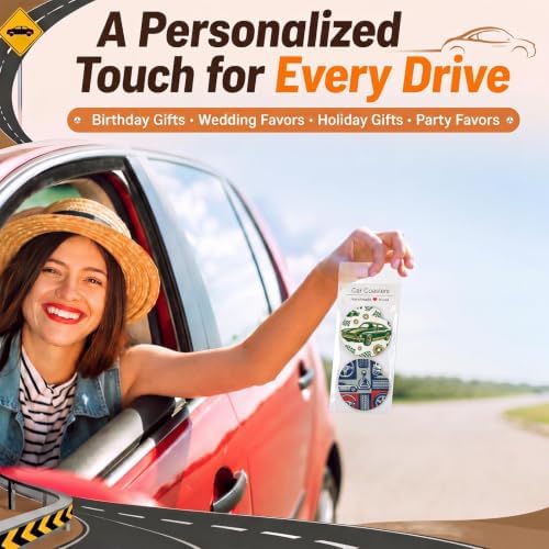 Tioncy 200 Pcs Sublimation Car Coaster Blank Set Packaging - Image 5