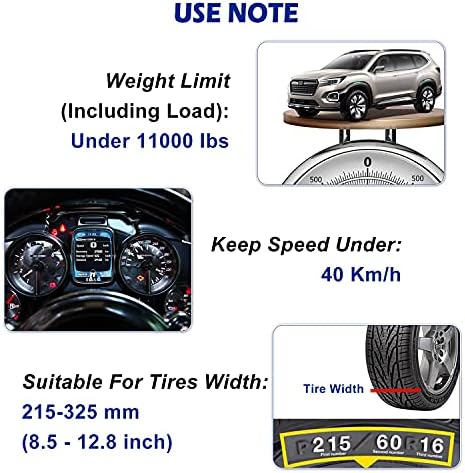 Snow Chains, 215-315mm Universal Tire Chains - Image 5