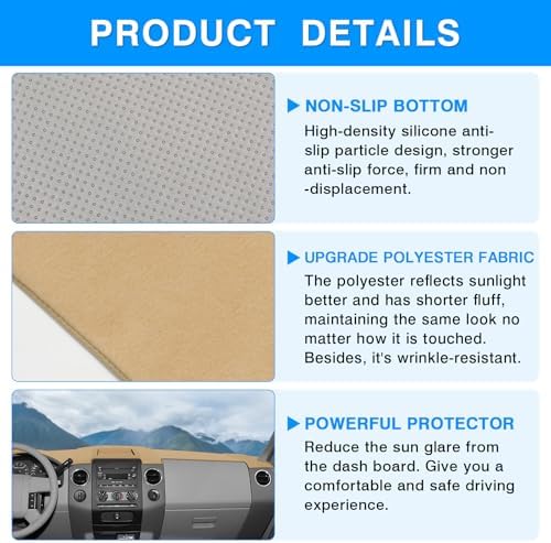 Autorder Beige Dashboard Cover Mat - Image 6