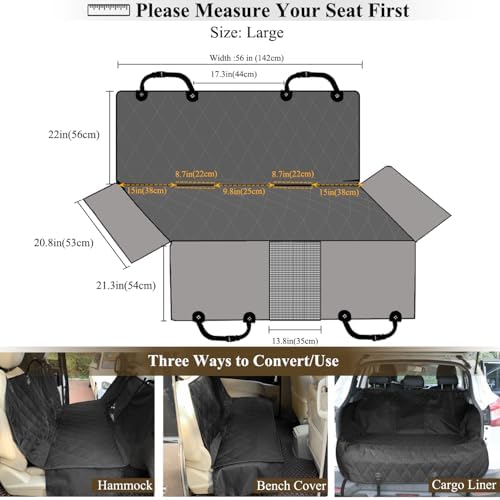 VIVAGLORY Dog Seat Cover Dog Hammock - Image 5