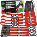 Rhino USA Ratchet Straps Tie Downs - 1in x 15ft by RhinoUSAInc