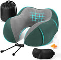 CloudBliss Neck Pillow for Sleeping, Memory Foam Travel Pillow by CloudBliss