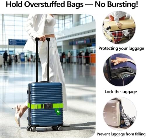 BILIONE Luggage Straps TSA Approved, Suitcase Belt - Image 6