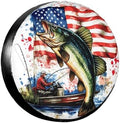 Vintage Bass Fishing Spare Tire Cover by TZBVTAU