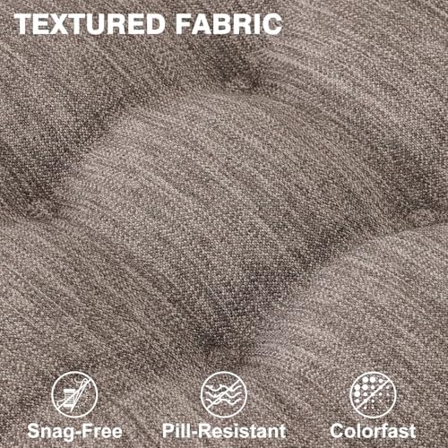 Shinnwa Dining Chair Cushions Set of 2, Dual-Layer Memory Foam Kitchen Chair - Image 4