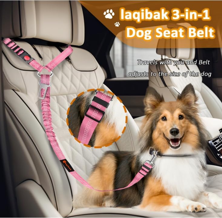Laqibak Removable Dog Seat Belt Harness - Image 2