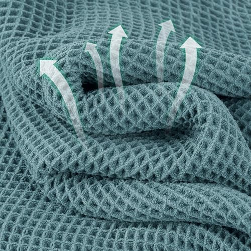 Microfiber Waffle Hand Towels, 4 Pieces, Fast Drying, Lint Free 430 GSM - Image 2