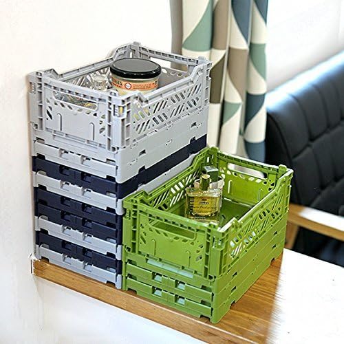 2 x AY-KASA Collapsible Storage Bin Container Basket Tote, Folding Basket Crate - Image 6