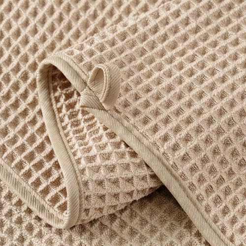 Microfiber Waffle Hand Towels, 4 Pieces, Fast Drying, Lint Free 430 GSM - Image 3