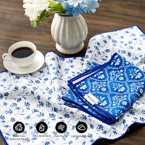 RECYCO Waffle Kitchen Towel Set of 2 - Image 3