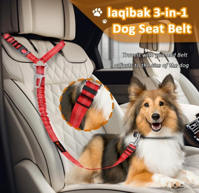 Laqibak Removable Dog Seat Belt Harness - Image 2