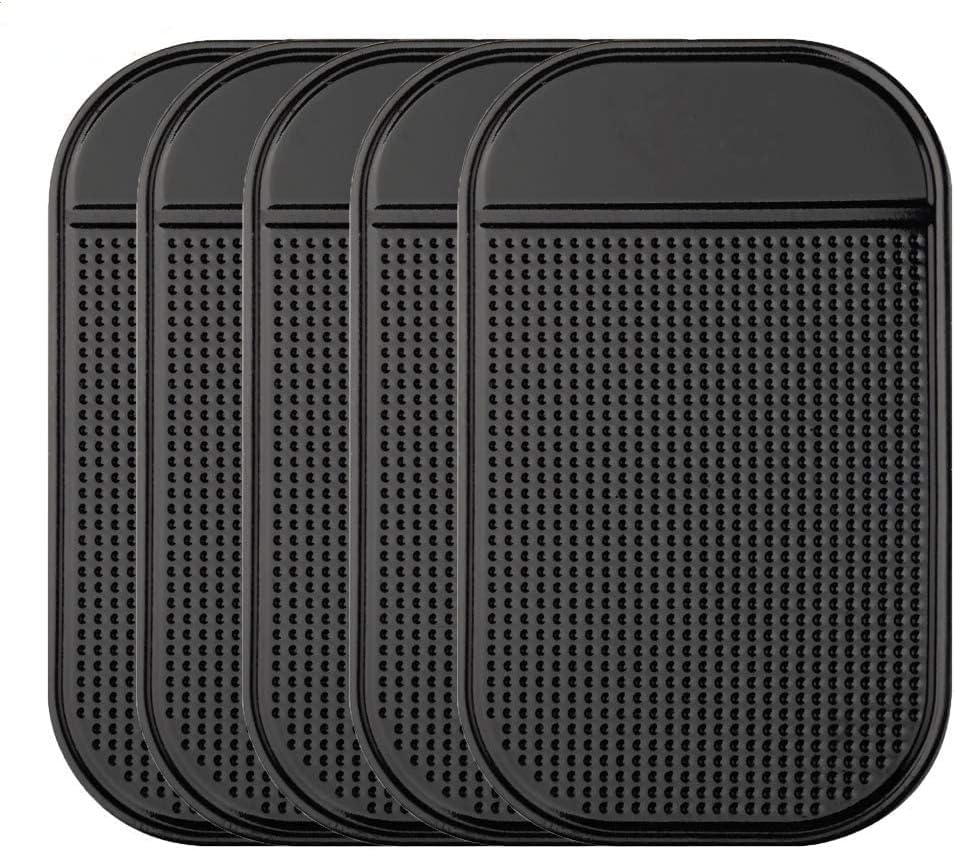 Car Dashboard Non Slip Mat, Bysameyee 5-Pack Anti-Slide Sticky Extra-Thick Dash by Bysameyee