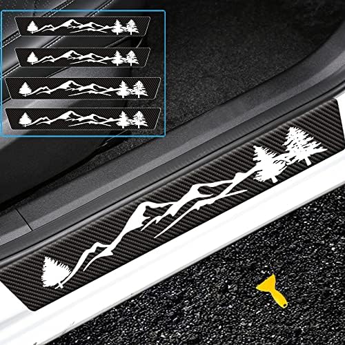 4 Pcs Mountain Range Door Sill Protector Stickers, Universal Size Door Entry by aesdloy