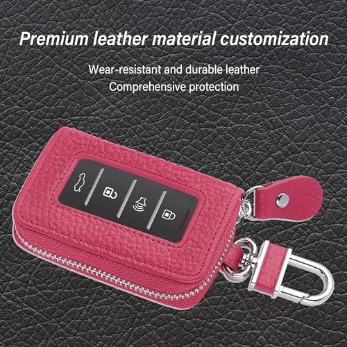 Car Key Fob Case for Replacing Old Key Fob Cover, Genuine Leather Car Key Case - Image 3