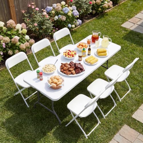 DUMOS 6 FT Folding Picnic Table - Image 2