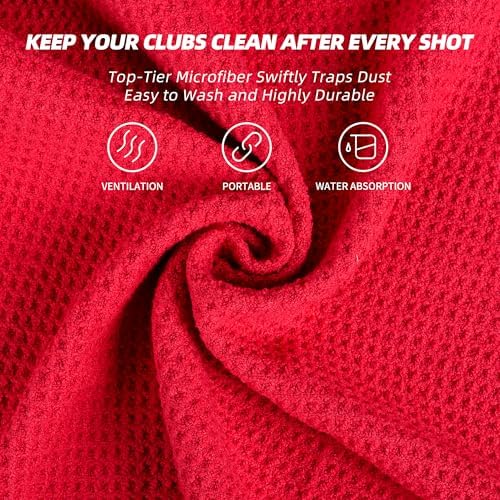 Mile High Life Microfiber Golf Towel 3 Pack Waffle - Image 4