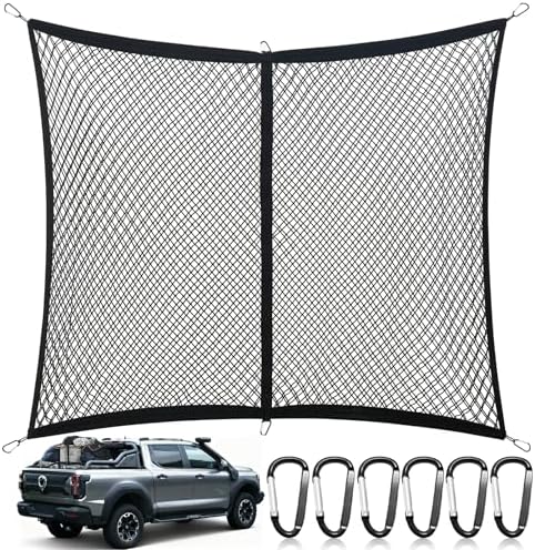 Cargo Net for Pickup Truck Bed, Double Layer, Highly Elastic by Unknown