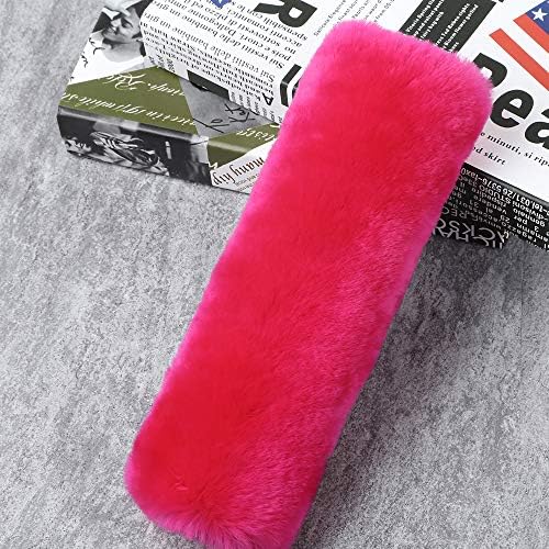 OGLAND 2 Pack Sheepskin Car Seat Belt Cover Pads | Wool Seatbelt Cushions by OGLAND