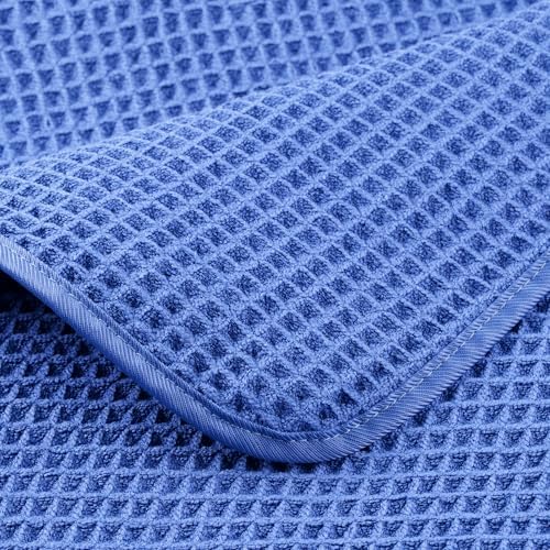 POLYTE 430 GSM Poly Blend Microfiber Waffle Bath Sheet XL Set, 35x70 in - Image 4