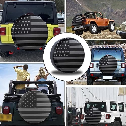 gunhunt 1 PC American Flag Pattern Tire Cover, Spare Tire Waterproof Protective - Image 4